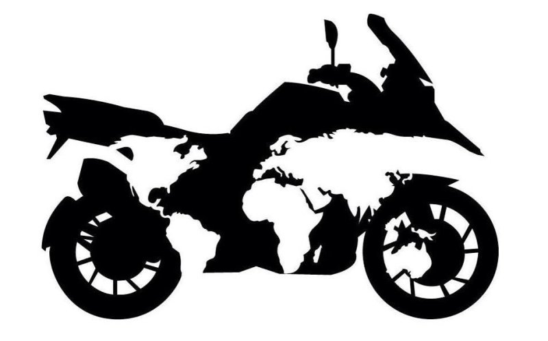 Трафарет мотоцикла