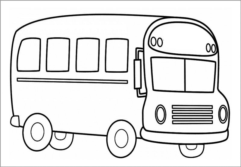 Раскраска автобус