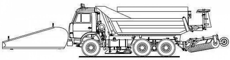 КАМАЗ 55111 С отвалом