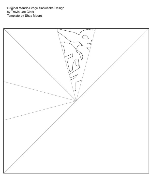 Схема снежинки из бумаги