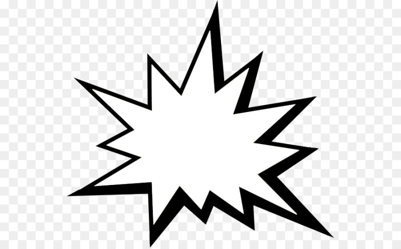 Нарисованный взрыв