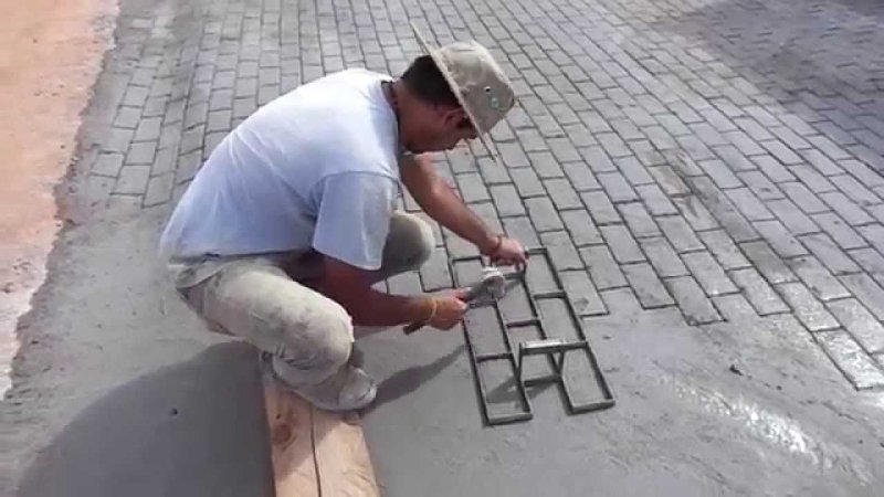 Трафарет для бетона