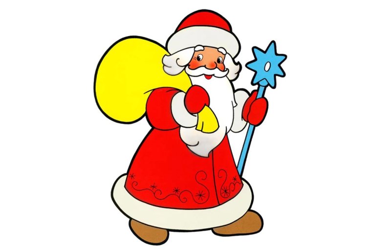 Дед Мороз рисунок