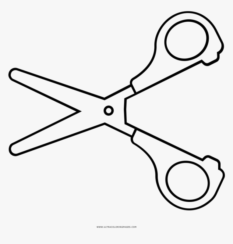 Ножницы трафарет