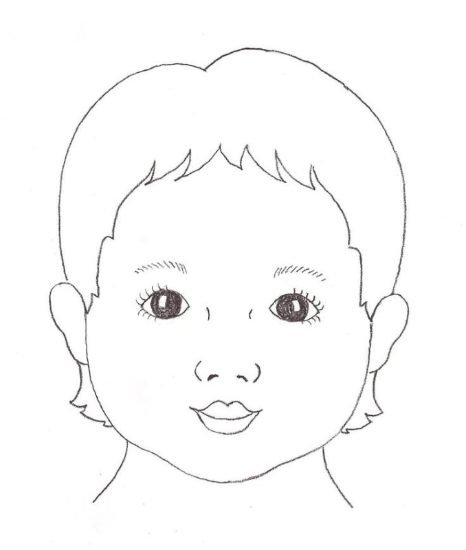 Лицо контур для детей