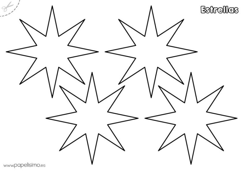 Трафарет Звёздочки