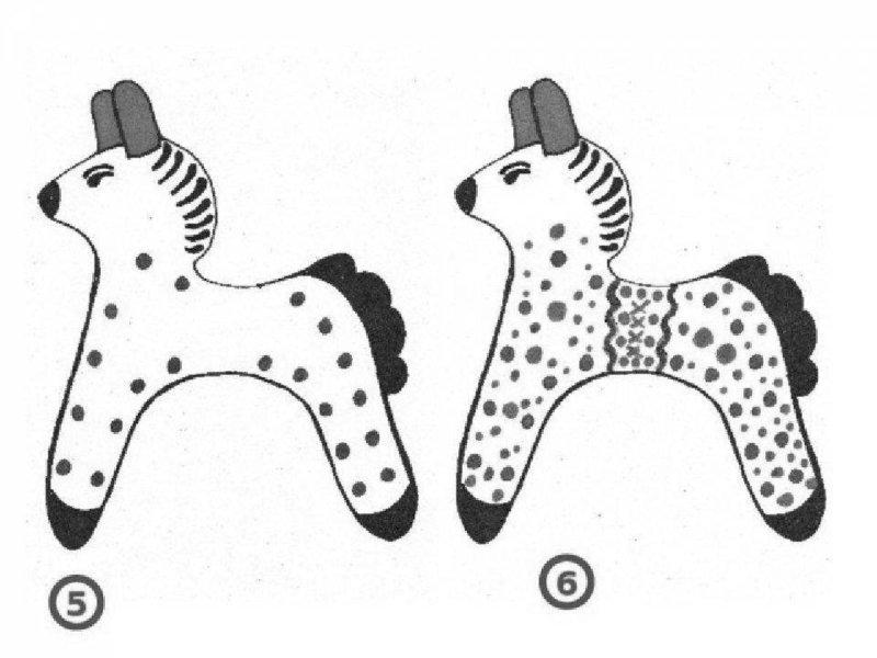 Олешек Дымковская игрушка раскраска