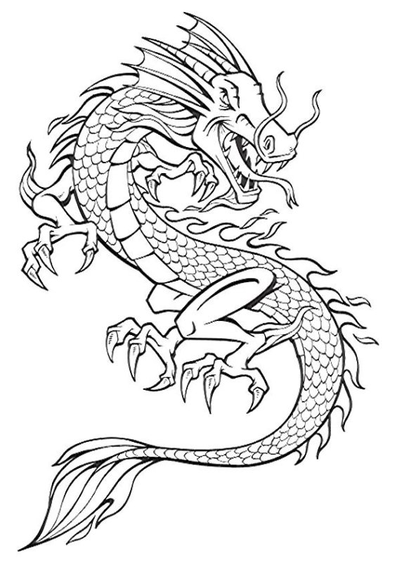 Дракон эскиз