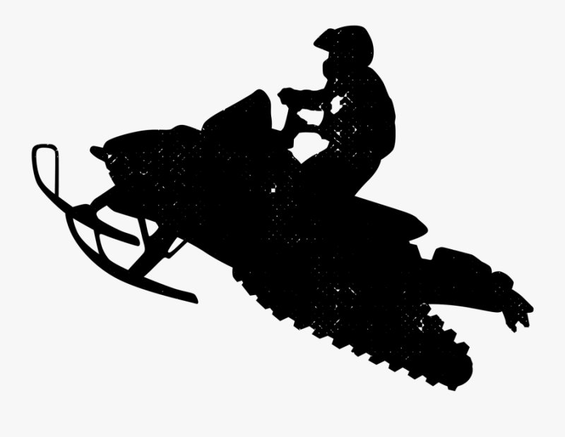 Снегоход силуэт