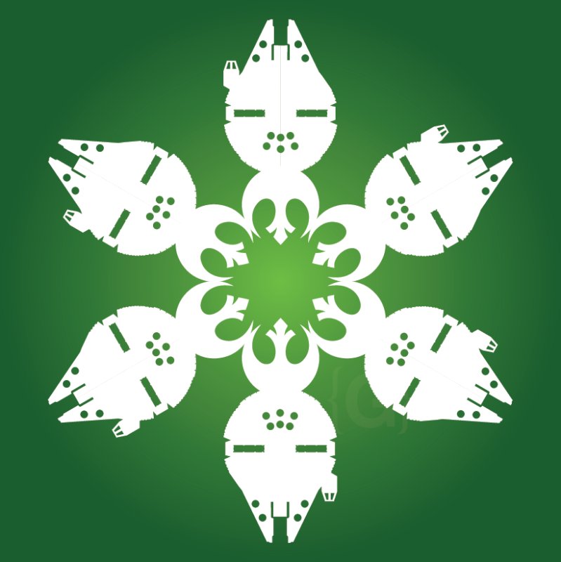 Снежинка в стиле Звездных войн