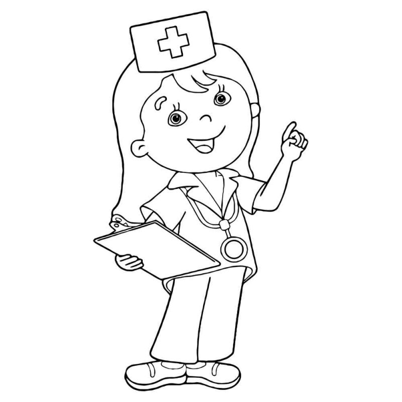 Раскраска укол