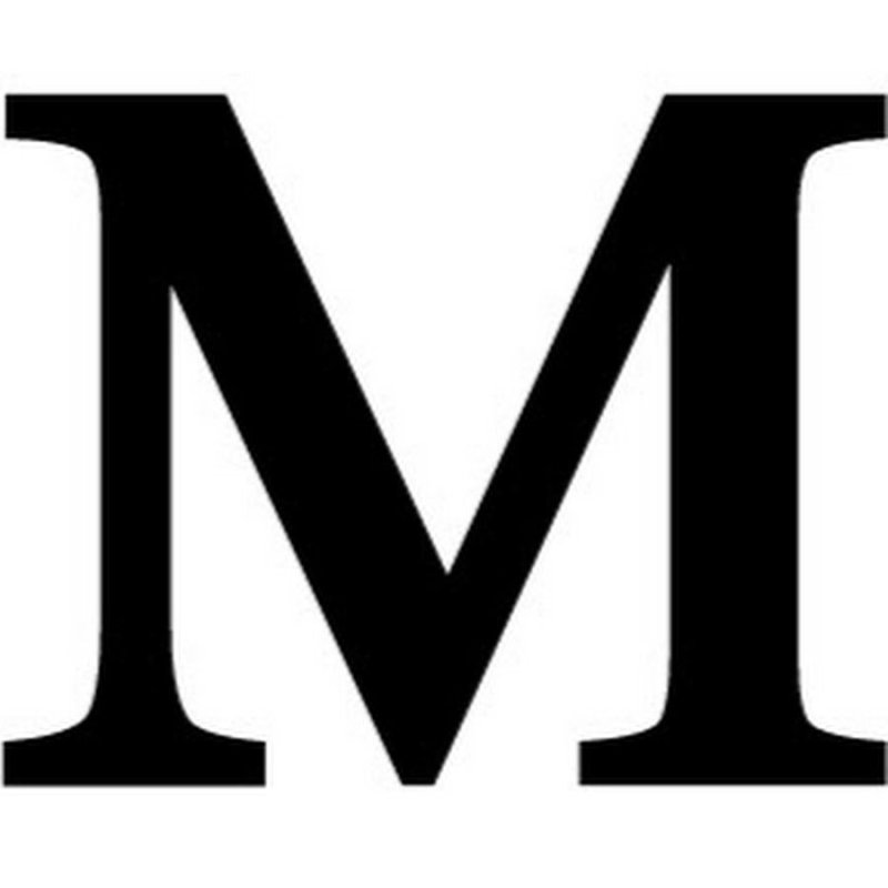 Буква м цветная