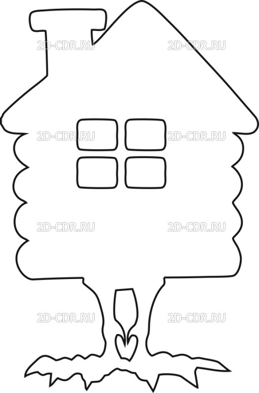 Окно избушки на курьих ножках