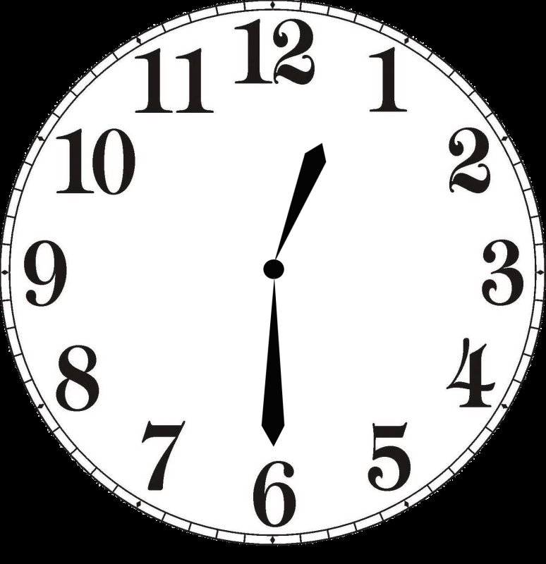 Макет циферблата часов