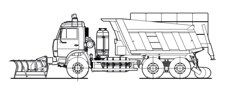 Уборочная машина рисунок