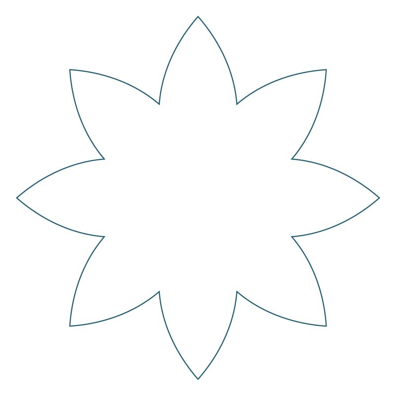 Кувшинка трафарет для вырезания