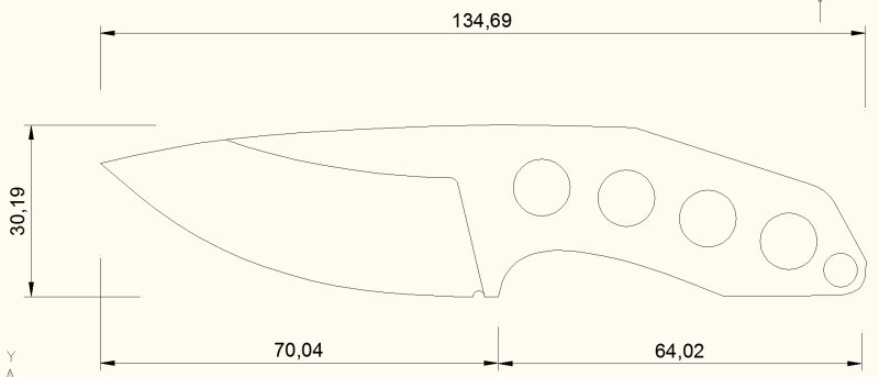 Нож Скорпион стандофф 2 чертёж
