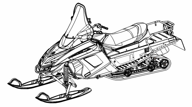Рама снегохода БРП