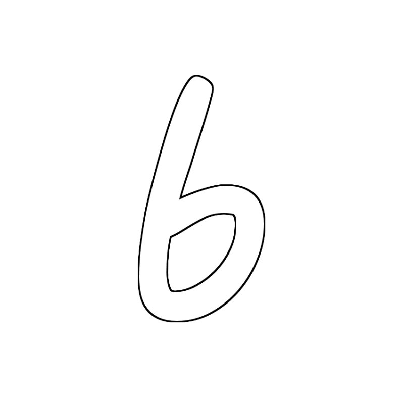 Контур букв