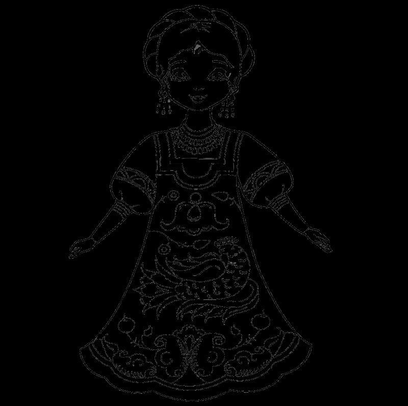 Раскраска "русские красавицы"