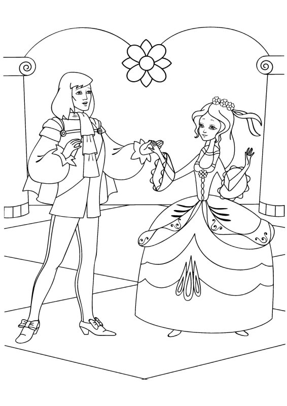 Раскраска. Золушка