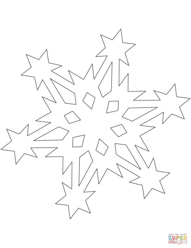 Шаблоны на новый год снежинки