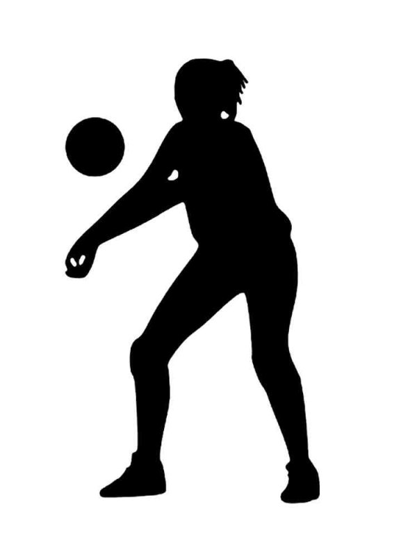 Волейболистка силуэт