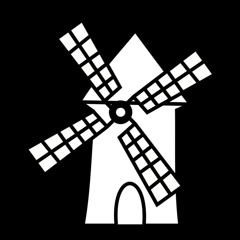 Мельница раскраска