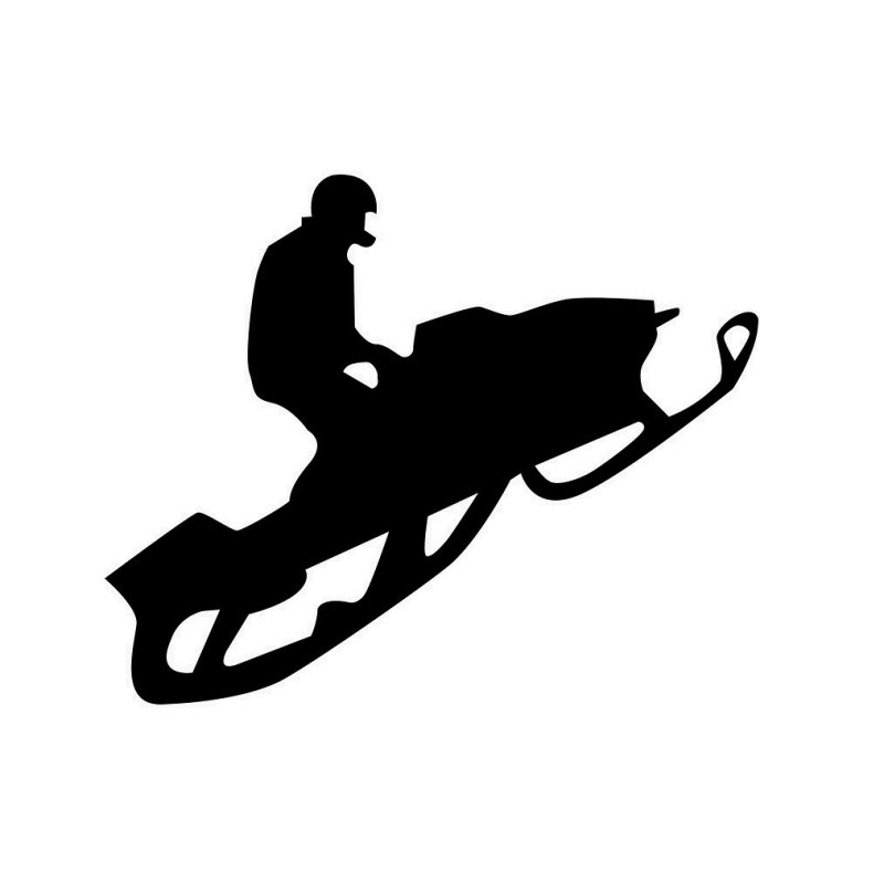 Снегоход силуэт