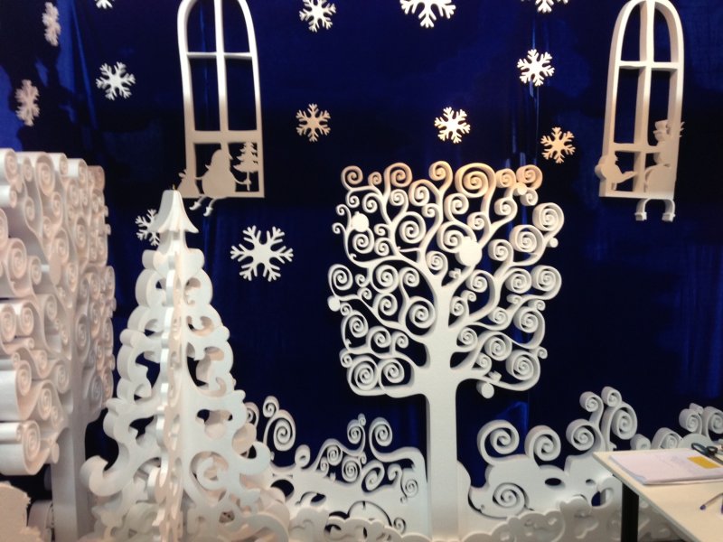 Зимние декорации