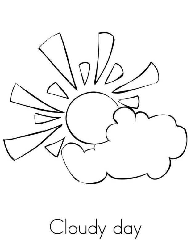 Солнце раскраска