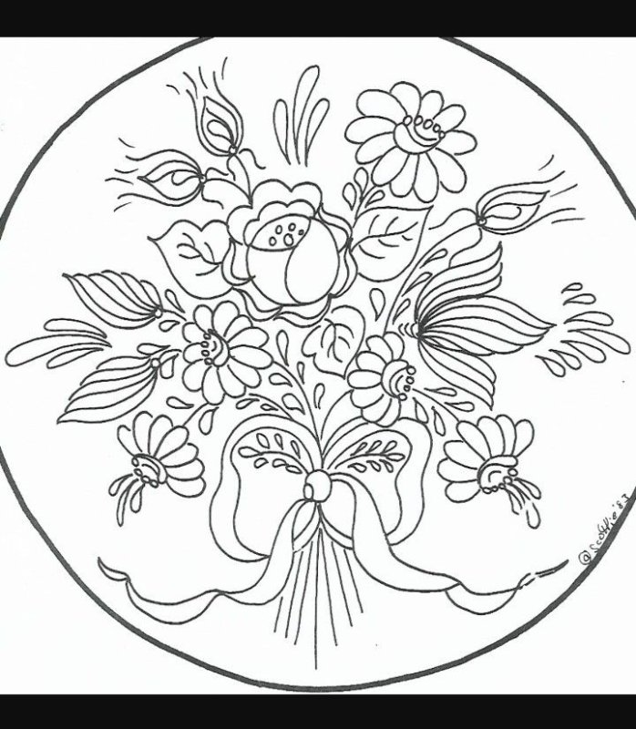 Роспись тарелок эскизы