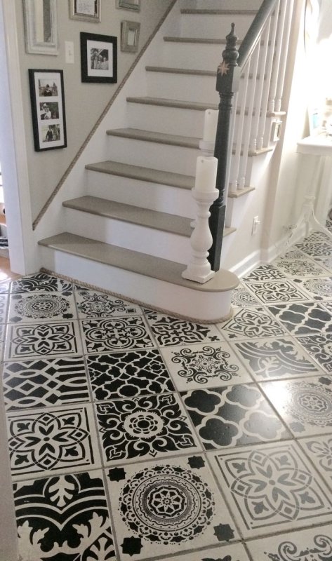 Трафарет для покраски пола