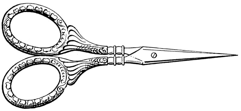 Стилизованные ножницы