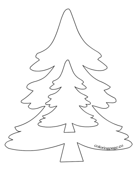 Трафарет "елка"