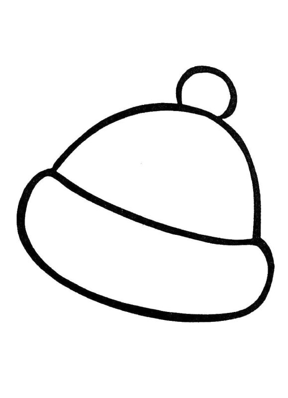 Шапка раскраска для детей