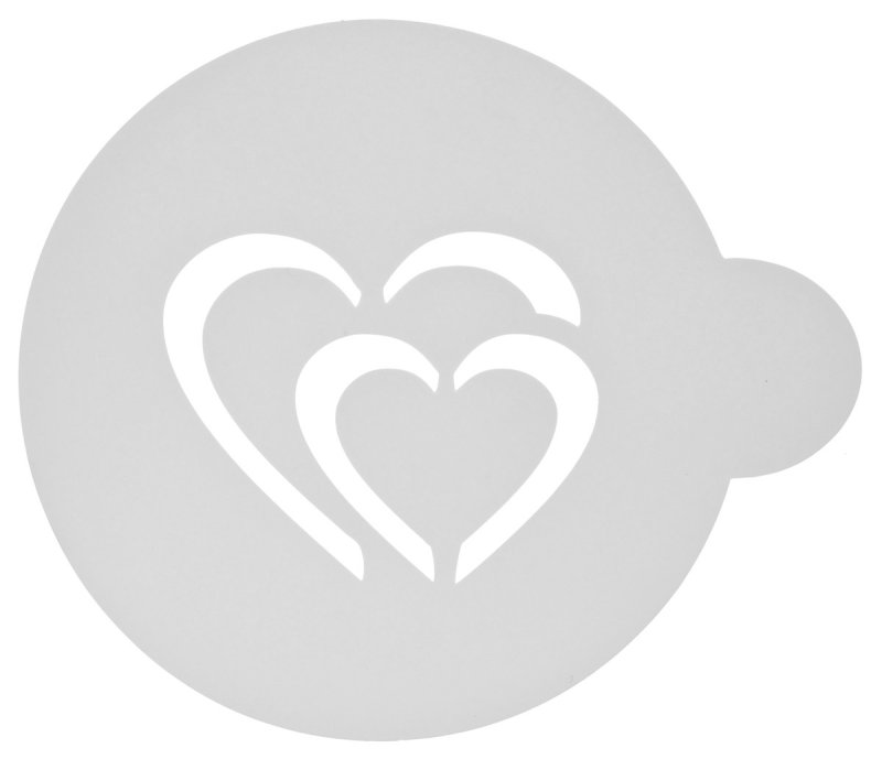 Трафарет для кофе сердце