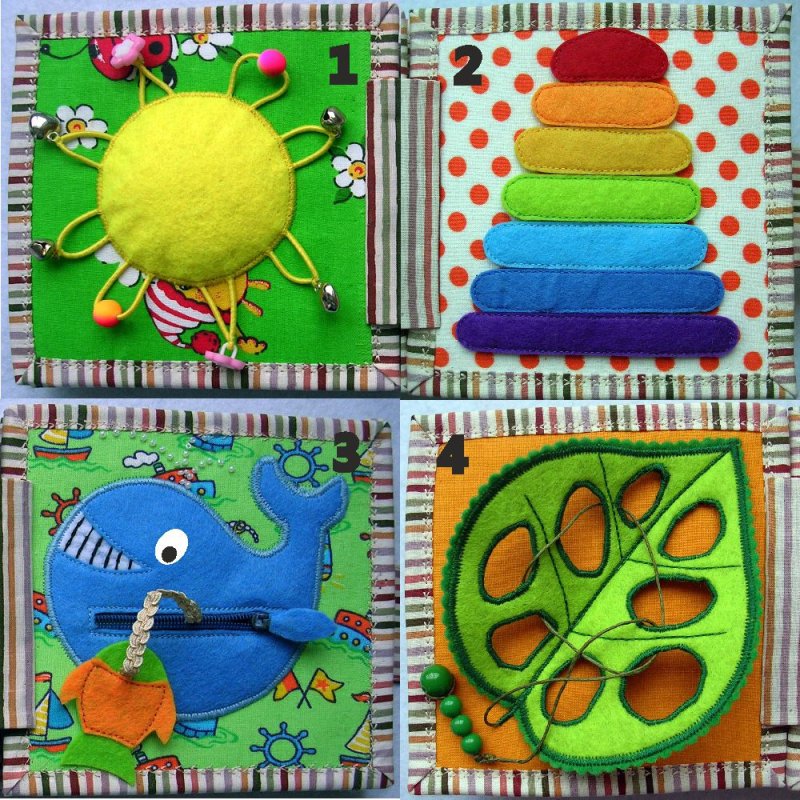 Книжки из фетра для малышей