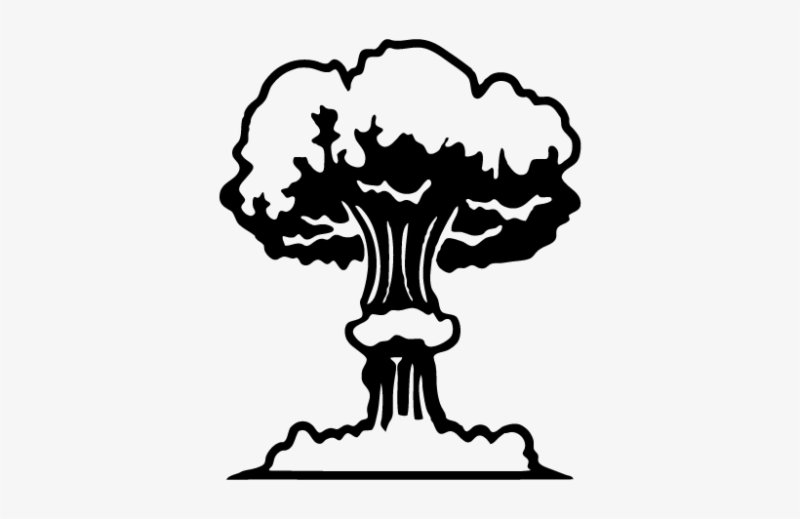 Ядерный взрыв рисунок