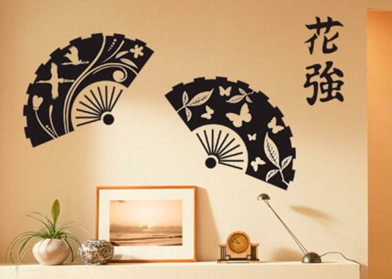 Украшения на стену японский стиль