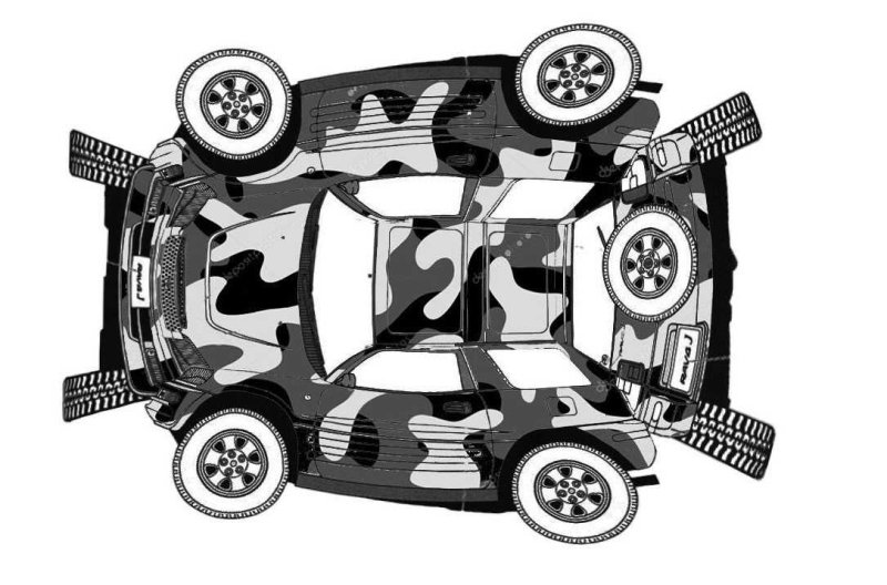 Макет камуфляжа для авто