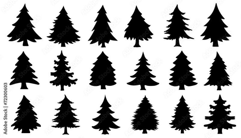 Елка силуэт