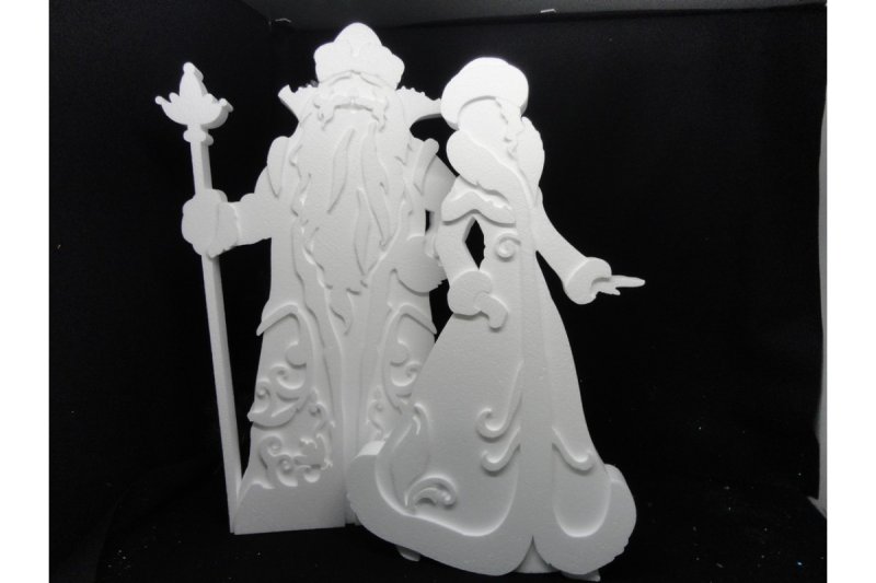 Новогодние фигуры из пенопласта