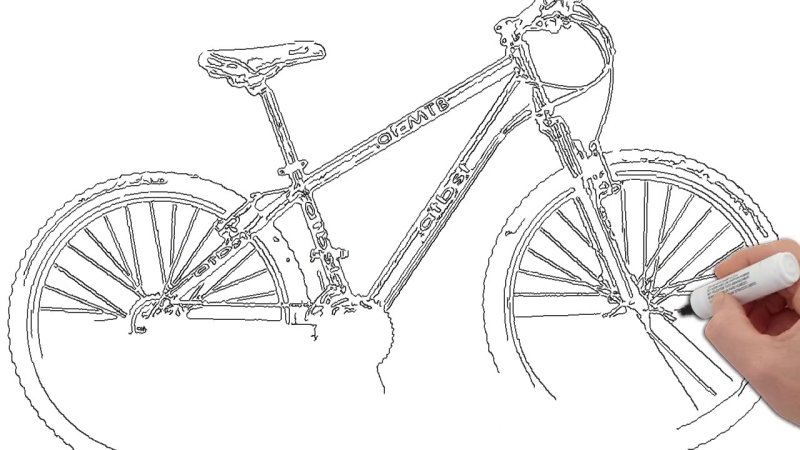 Шаблон велосипеда для 3д ручки
