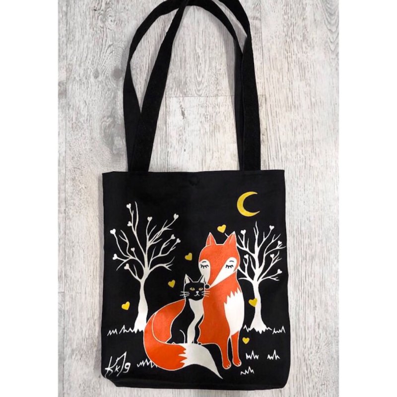 Сумки шопперы роспись