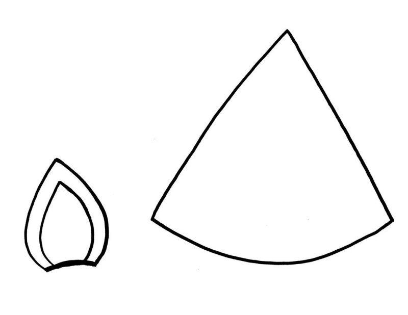 Трафарет ушек единорога