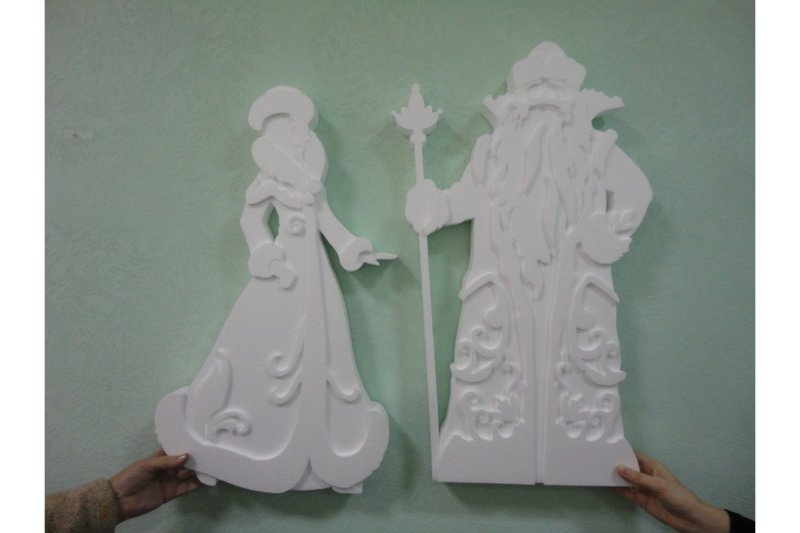 Новогодние украшения из потолочной плитки