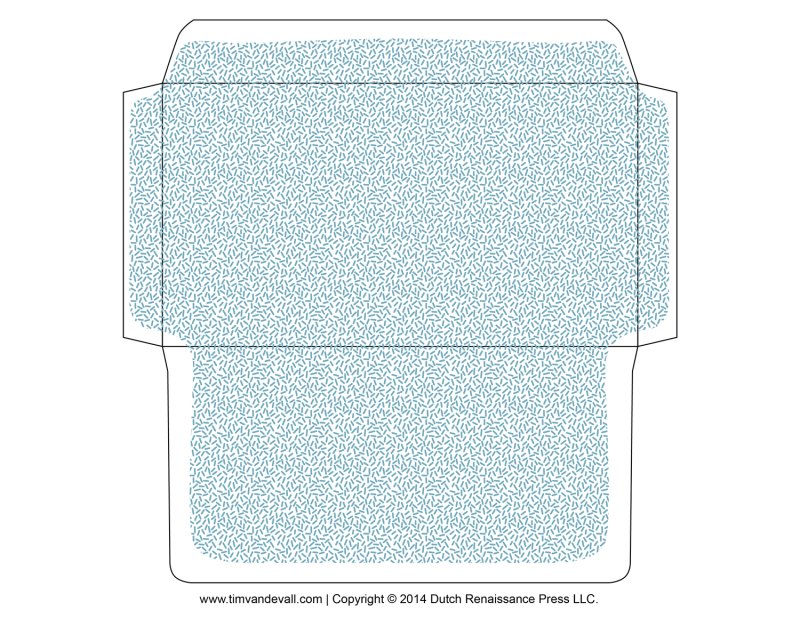 Развертка конверта е65