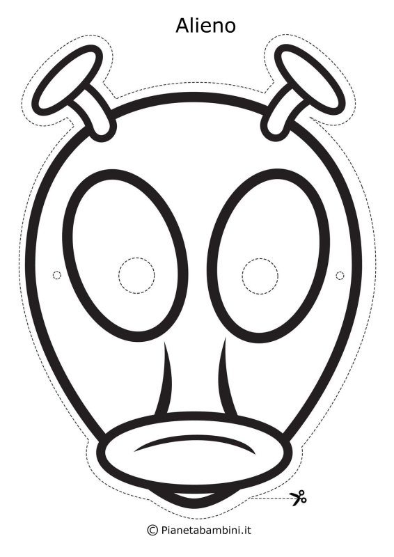 Макет маски инопланетянина