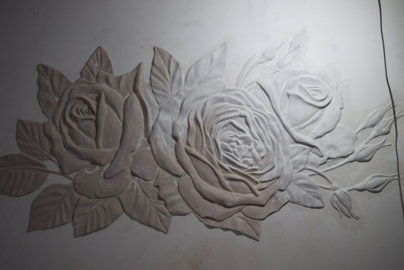 Трафарет для барельефа